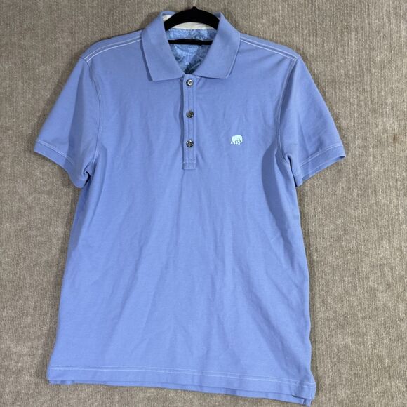 Banana Republic Men’s Classic Fit Polo L Elephant Logo Blue Small‎ Office Casual - Picture 1 of 6